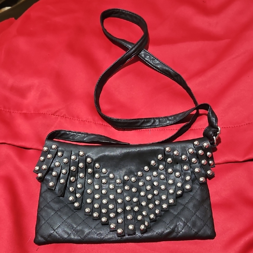 Black Studded Women's Bag